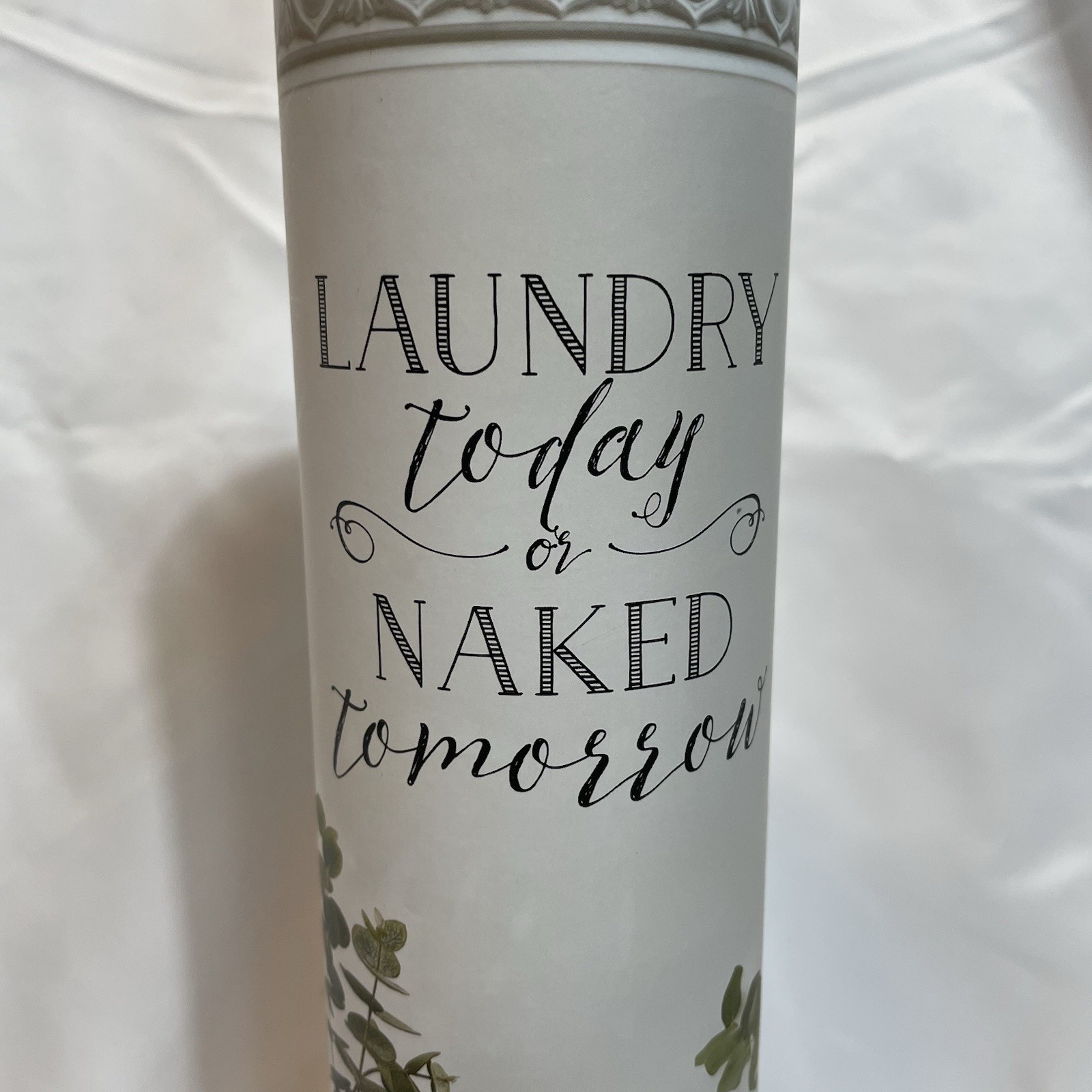 NEW TriVink Laundry Room Wall Art “Laundry Today Or Naked Tomorrow” Rub On