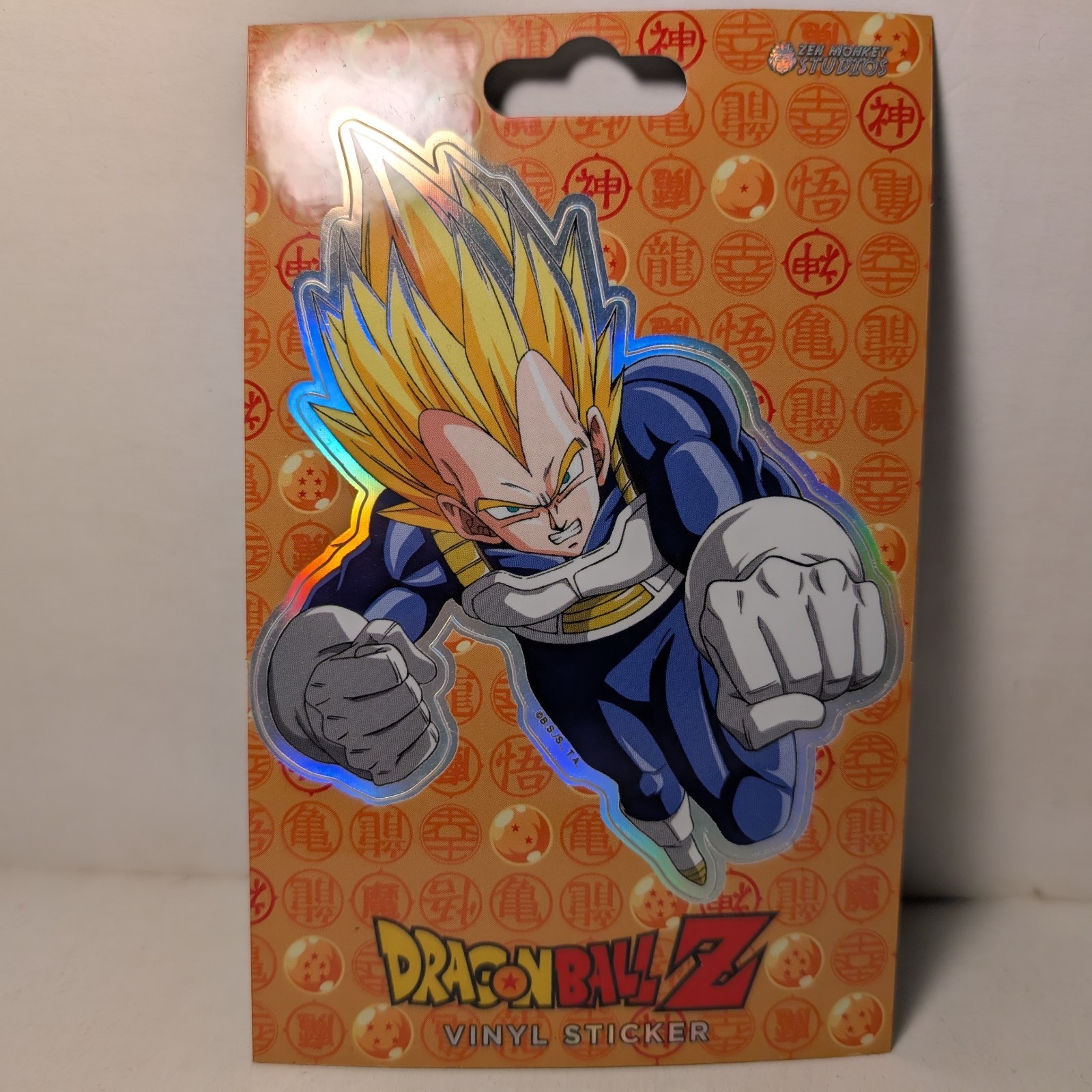 Dragon Ball Z Vegeta Holographic Sticker Official Collectible Vinyl Decal