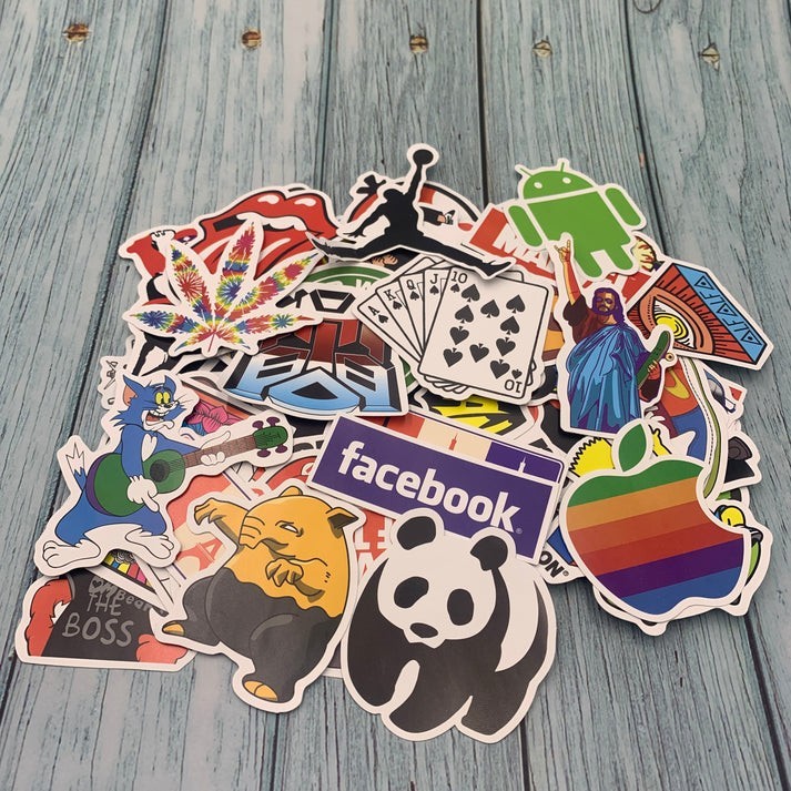 100PCS Waterproof Vinyl Decal Pack Random Cute Aesthetic Stickers
