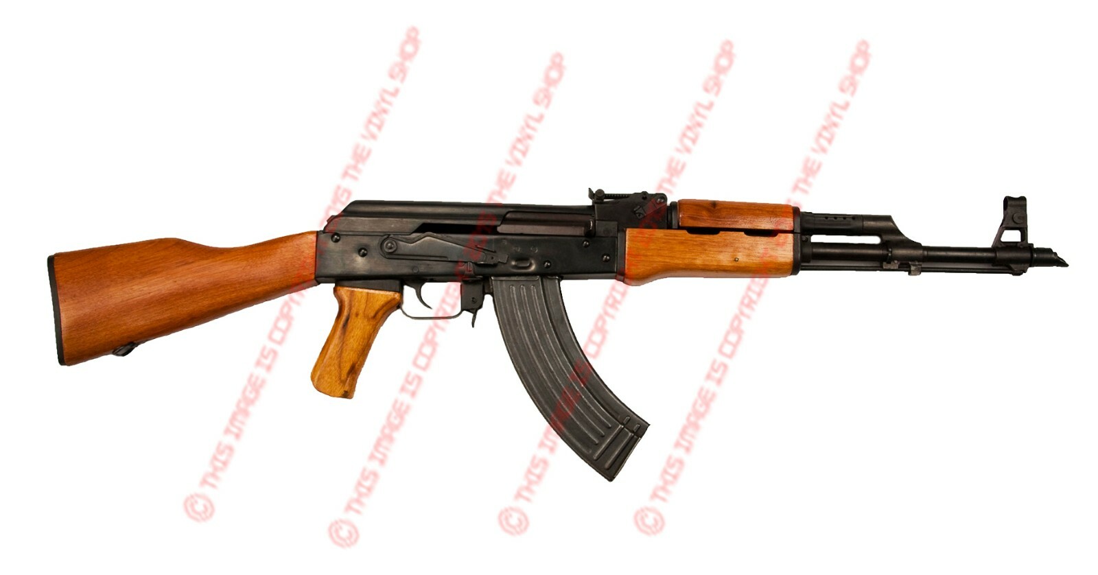 FULL COLOR 9 inch wide Laminated 3M color decal rifle AK-47 Assault Rifle