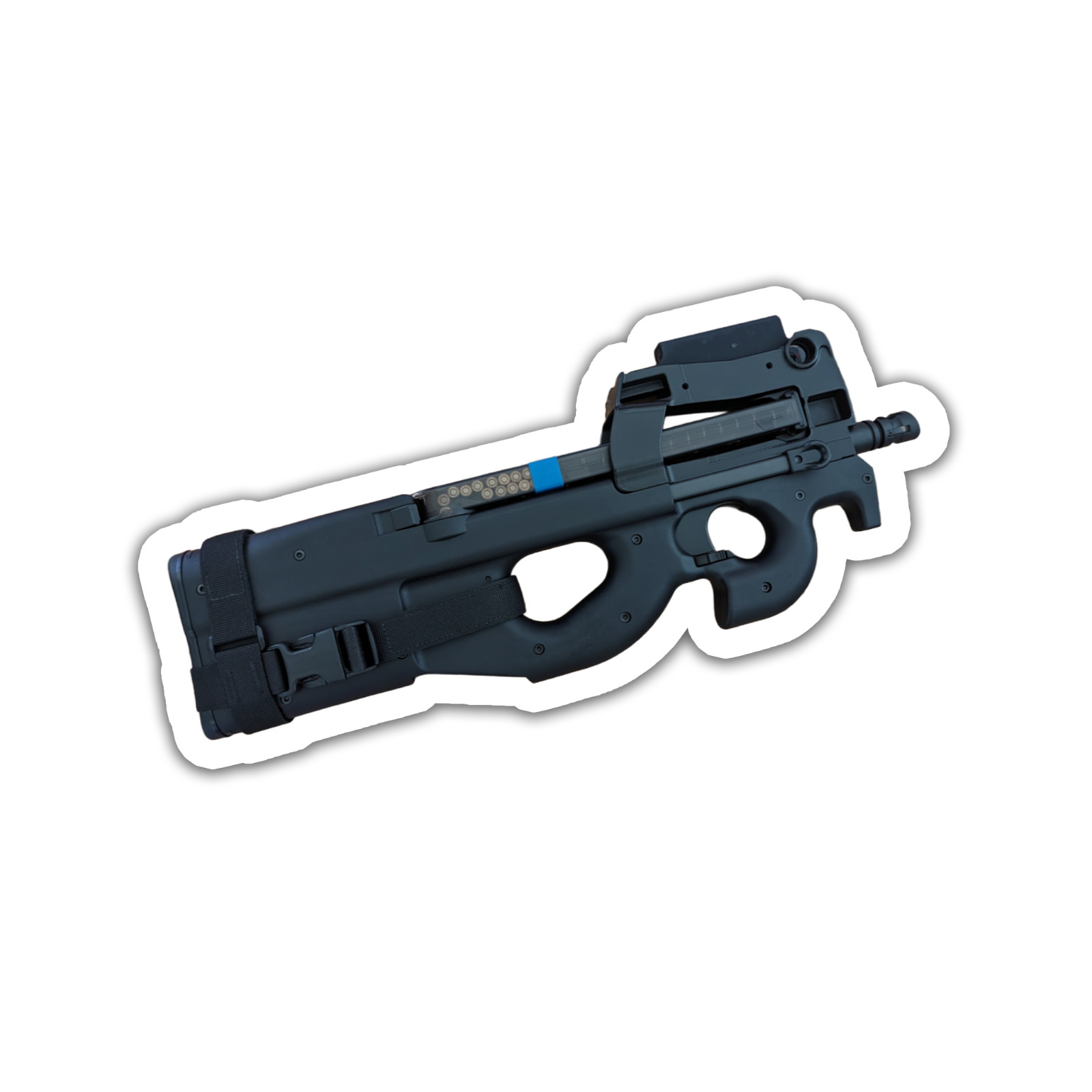 FN P90 Sticker 5 inch Vinyl Decal Gun High Quality Waterproof