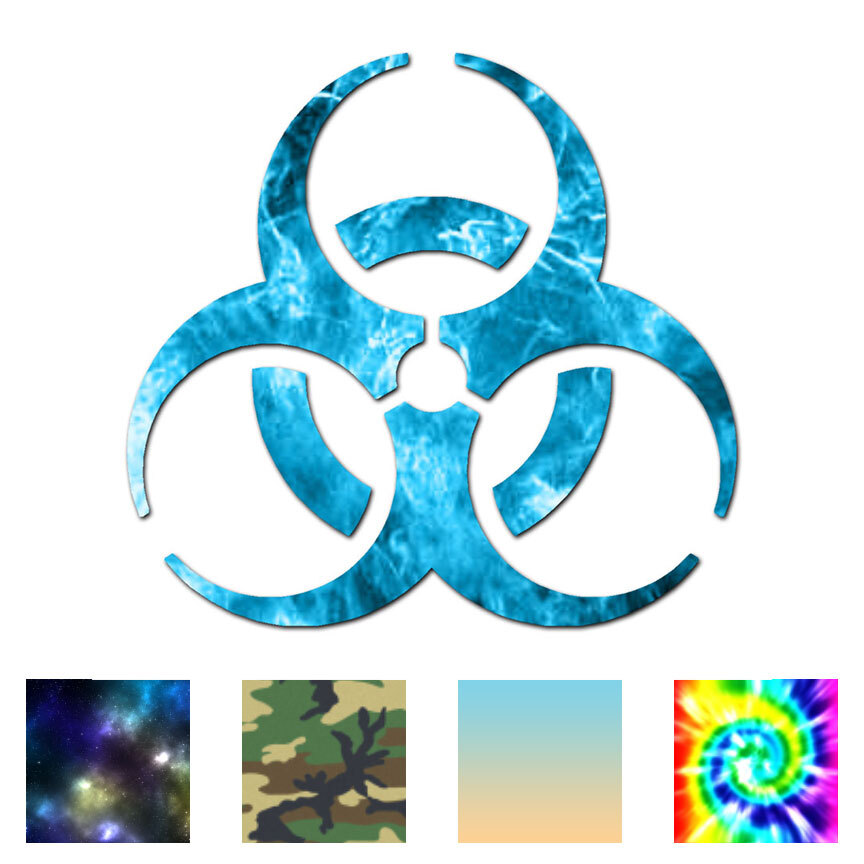 Bio Hazard Symbol – Vinyl Decal Sticker – Multiple Patterns & Sizes – ebn110
