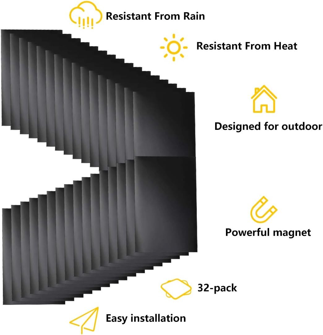 Magnetic Garage Door Windows Hardware Faux PVC Fake Decorative Window D