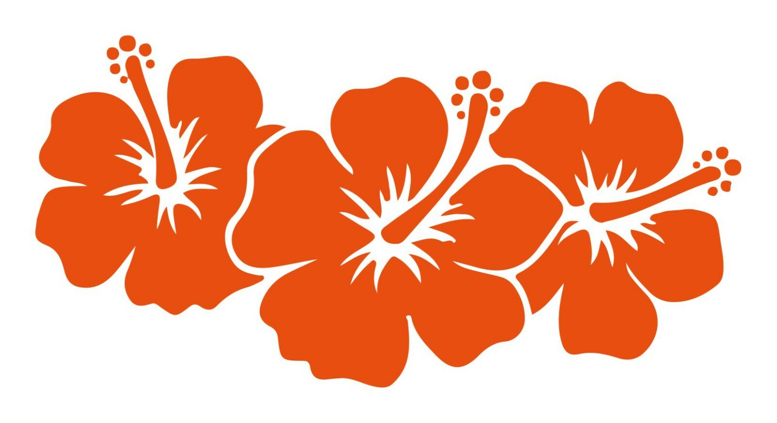 Hibiscus Vinyl Decal Sticker Car Truck SUV Window Bumper Wall Laptop Tablet