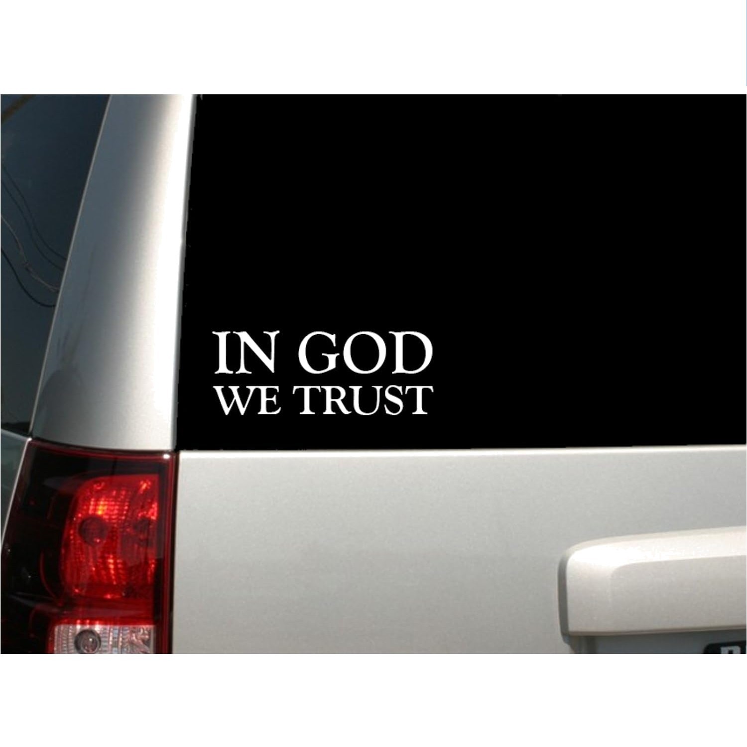 Durable 6-Inch 'In GOD WE Trust' Vinyl Decal – Waterproof & Easy to Apply