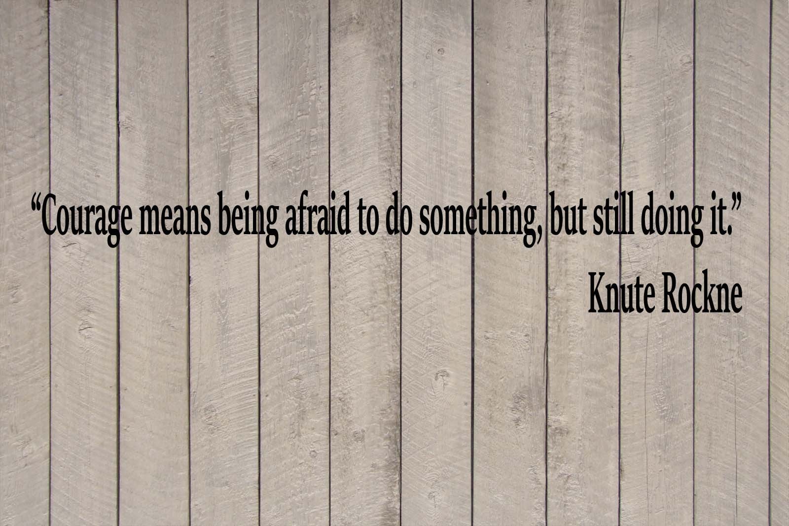 Knute Rockne Notre Dame Courage Football Quote Vinyl Wall Sticker Decal (a)
