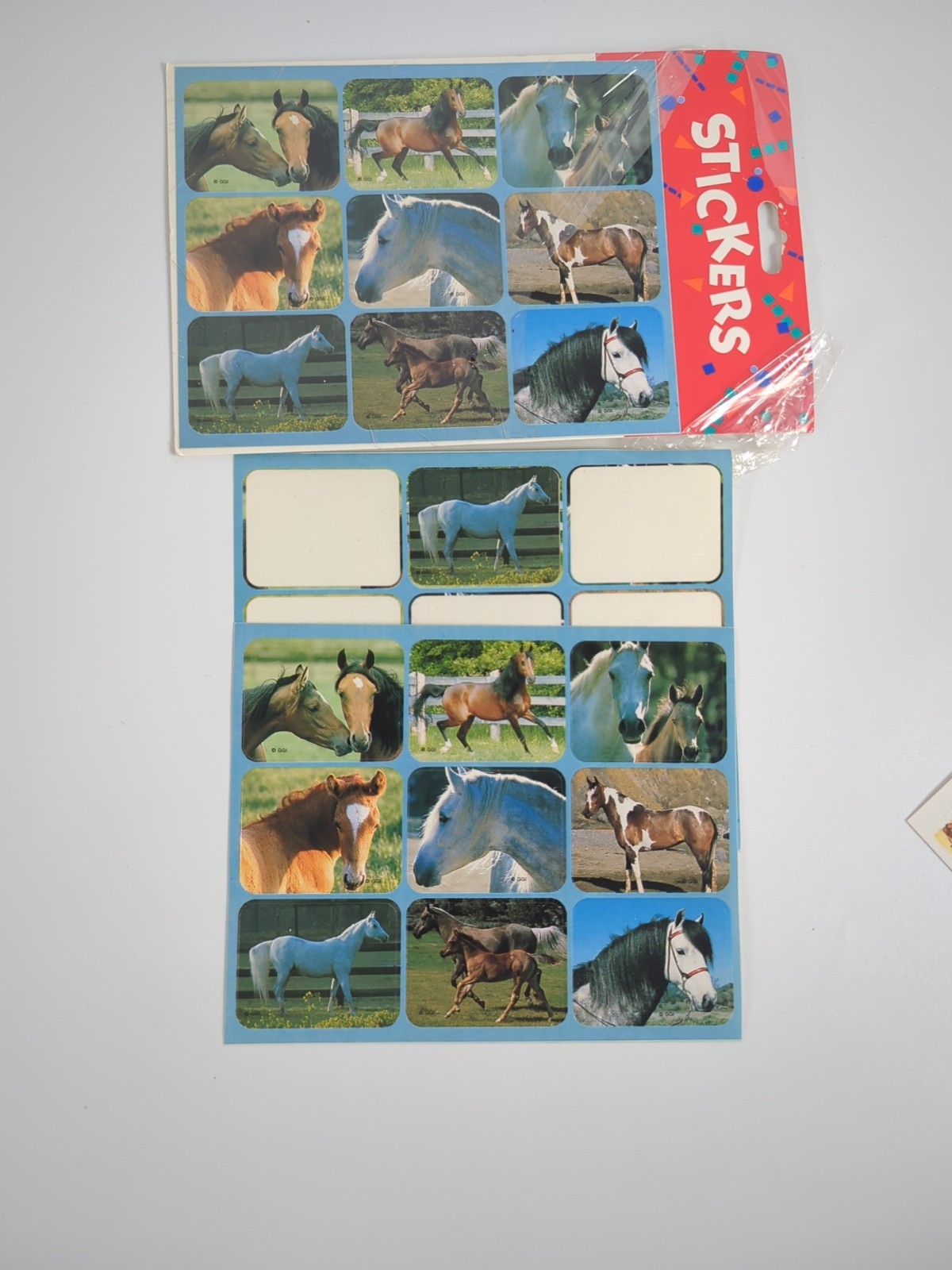 Mixed Lot Vintage 90s Sticker Sheets Animals Hearts Holiday Dinosaur