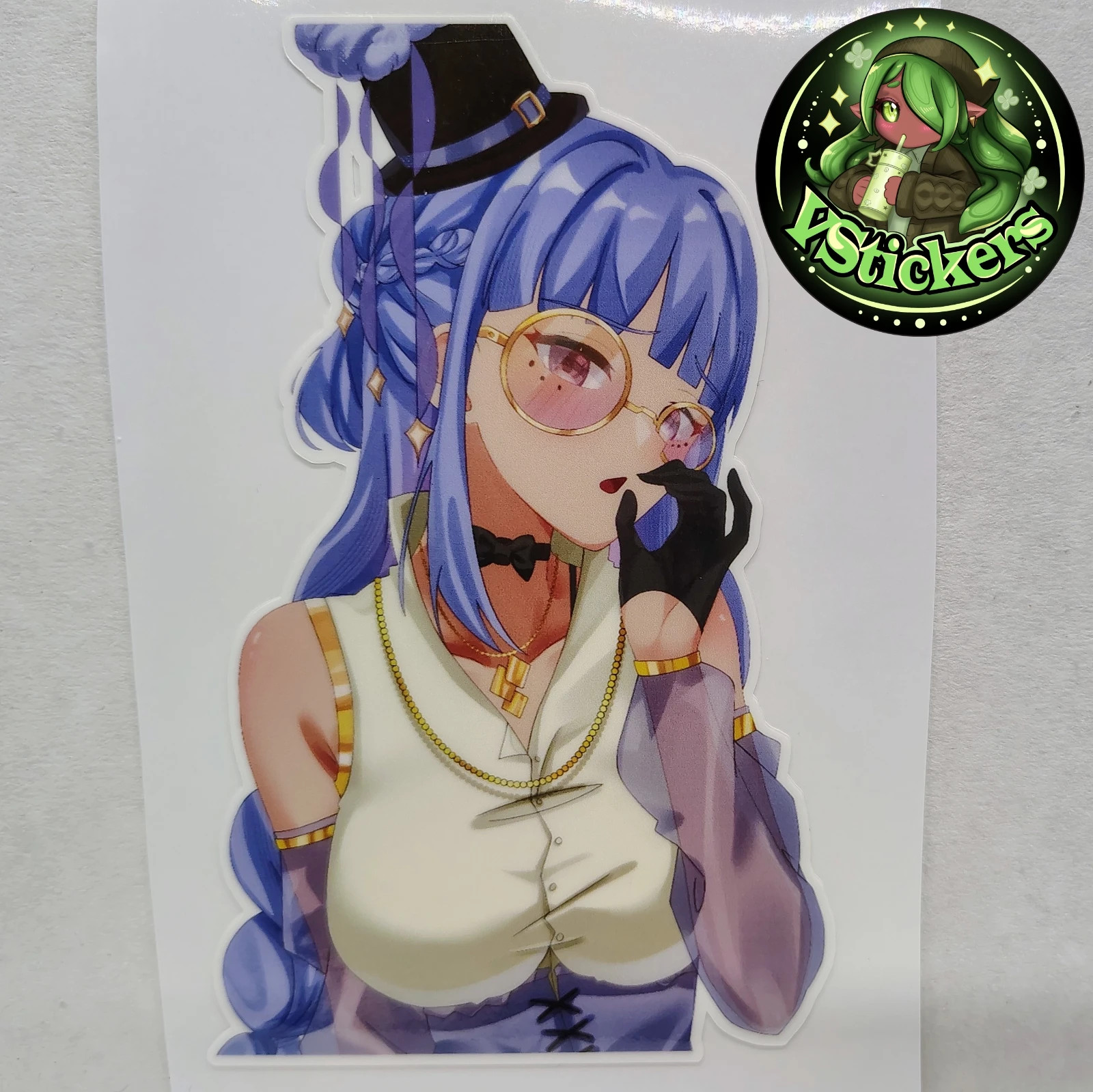 [OC][3 Inch.] Juria Yishu Lewd Licking – Water-Resistant Vinyl Sticker!