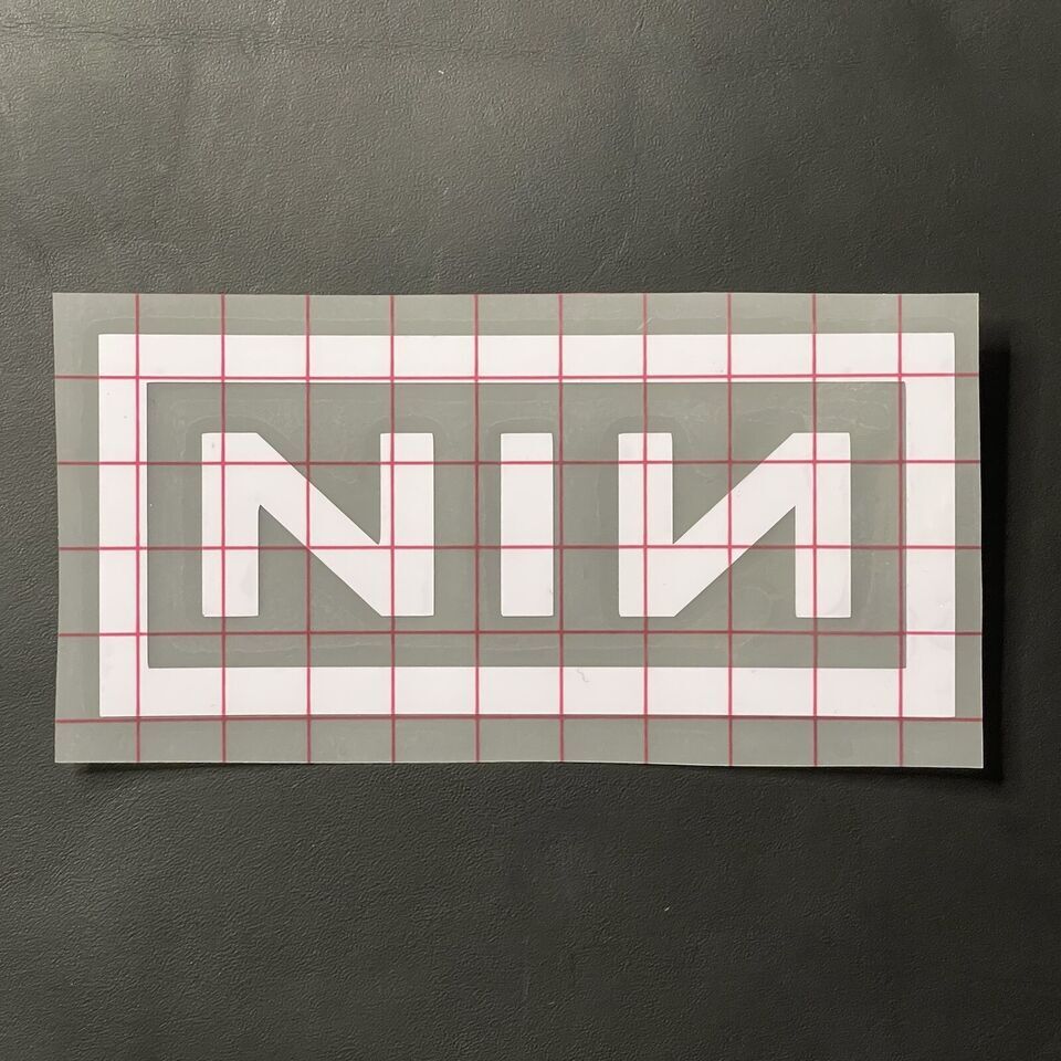 Nine Inch Nails Car Decal Vinyl Band Logo Glossy Bumper Sticker Industrial Metal