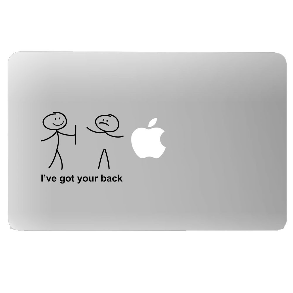 I've Got Your Back Funny Stick Figures Decal Sticker Car Truck Window Laptop