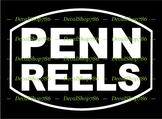 Penn Fishing Reels – Outdoors Sports – Vinyl Die-Cut Peel N' Stick Decal/Sticker