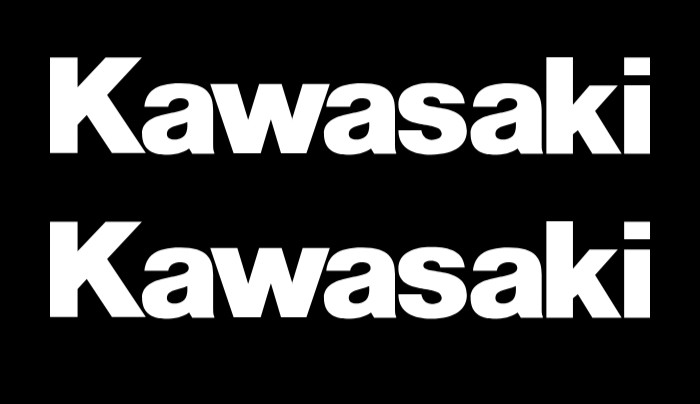 (2) Fits Kawasaki Sticker Vinyl Decal – Racing Bike Motorcycle Tank Set Window