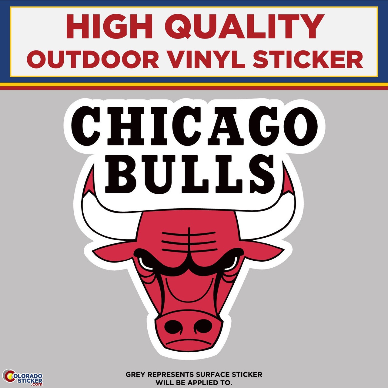 Chicago Bulls, High Quality Vinyl Stickers