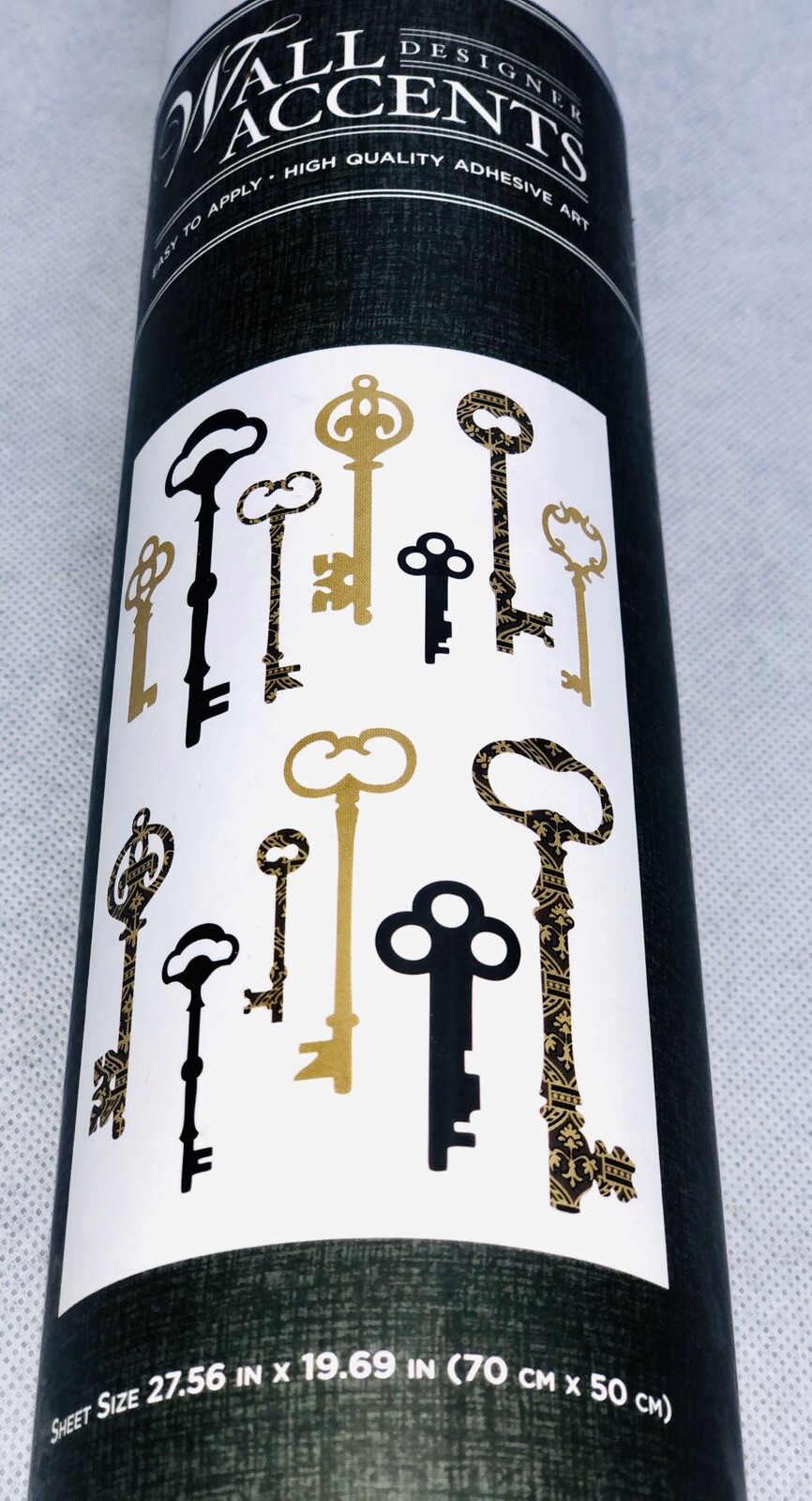 New Peel N' Stick Keys Wall Decals Accents Prints Stickers Reusable Room Art