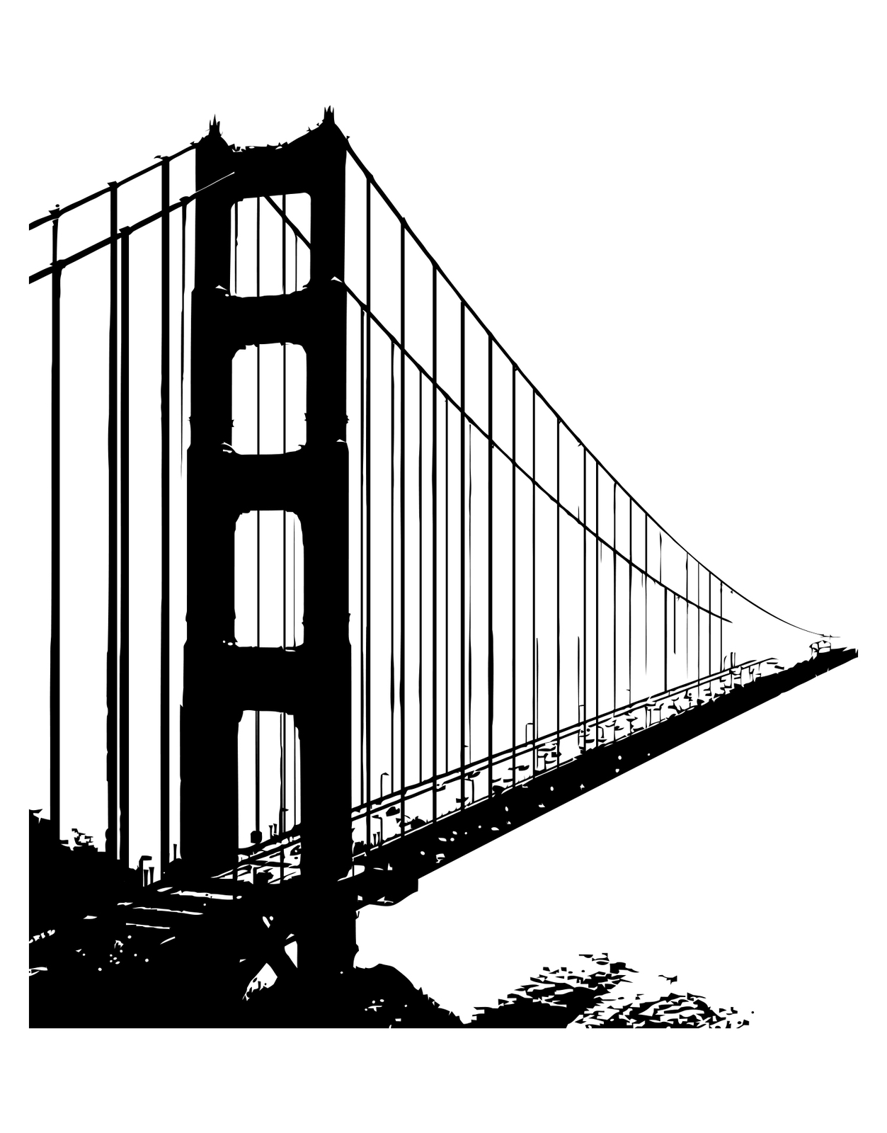 San Francisco Golden Gate Bridge Wall Decal. #782
