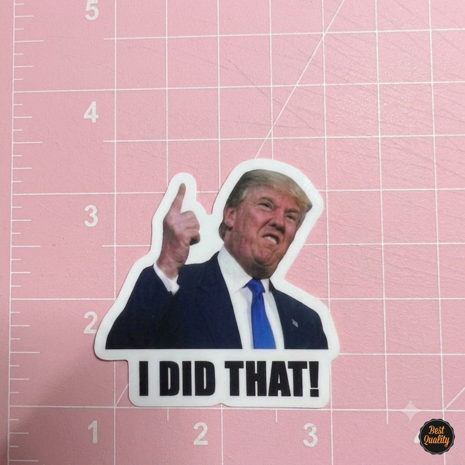 “I DID THAT!” Trump Vinyl waterproof Stickers 10/50/100pc Decals Car Gas Pump