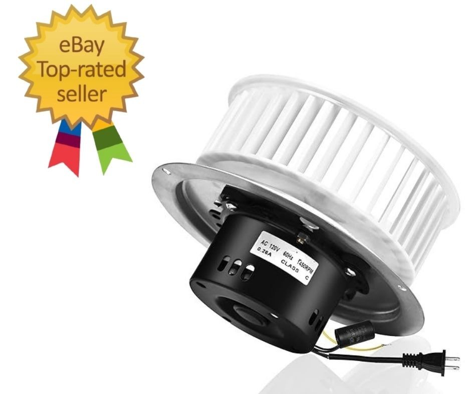 Upgrade QT-100L QT-110-B QT-110N-B QT-90N-B Bathroom Fan Motor & Blower Wheel…