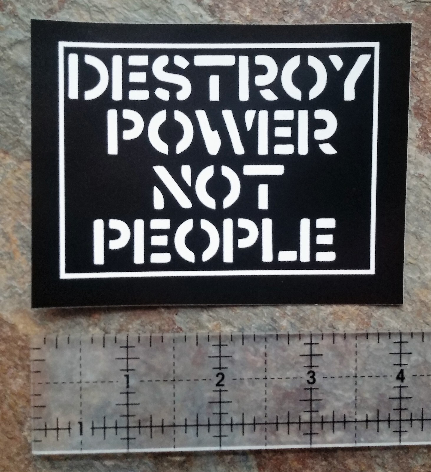 4×3" Crass Anarchy Sticker Anti government Discharge Subhumans Leftover Crack