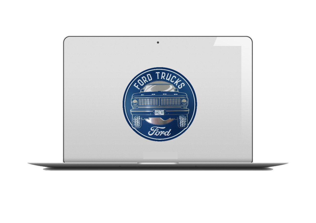 Car Classics "Ford Trucks" – 4" Handmade Vinyl Decal Cooler Vehicle Laptop 262