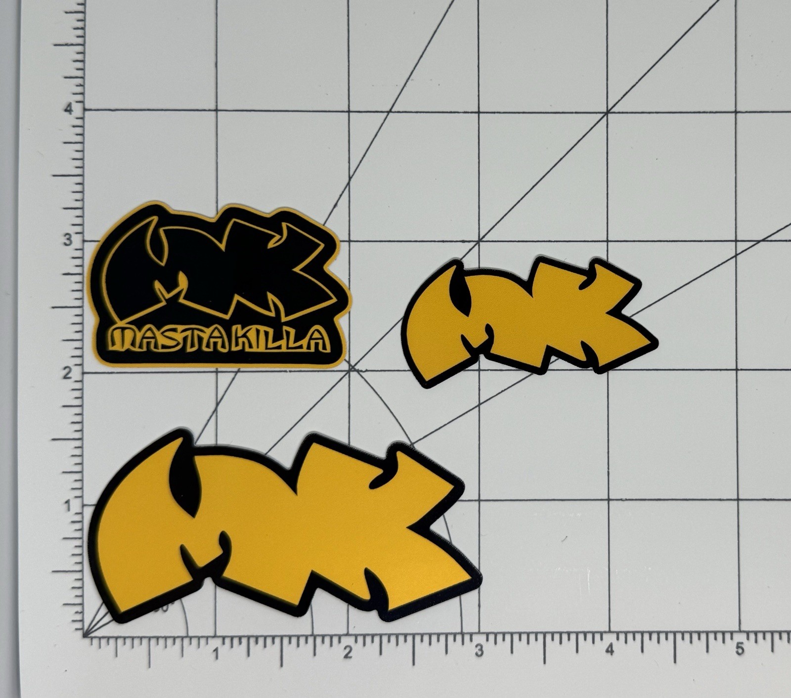 Wu Tang Clan Stickers Masta Killa Stickers Logo 3 Sticker Lot Hip Hop Rap