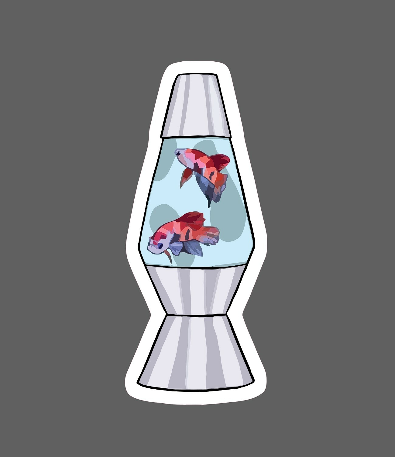 Lava Lamp Sticker Fish Aquarium Waterproof – Buy Any 4 For $1.75 Each Storewide!