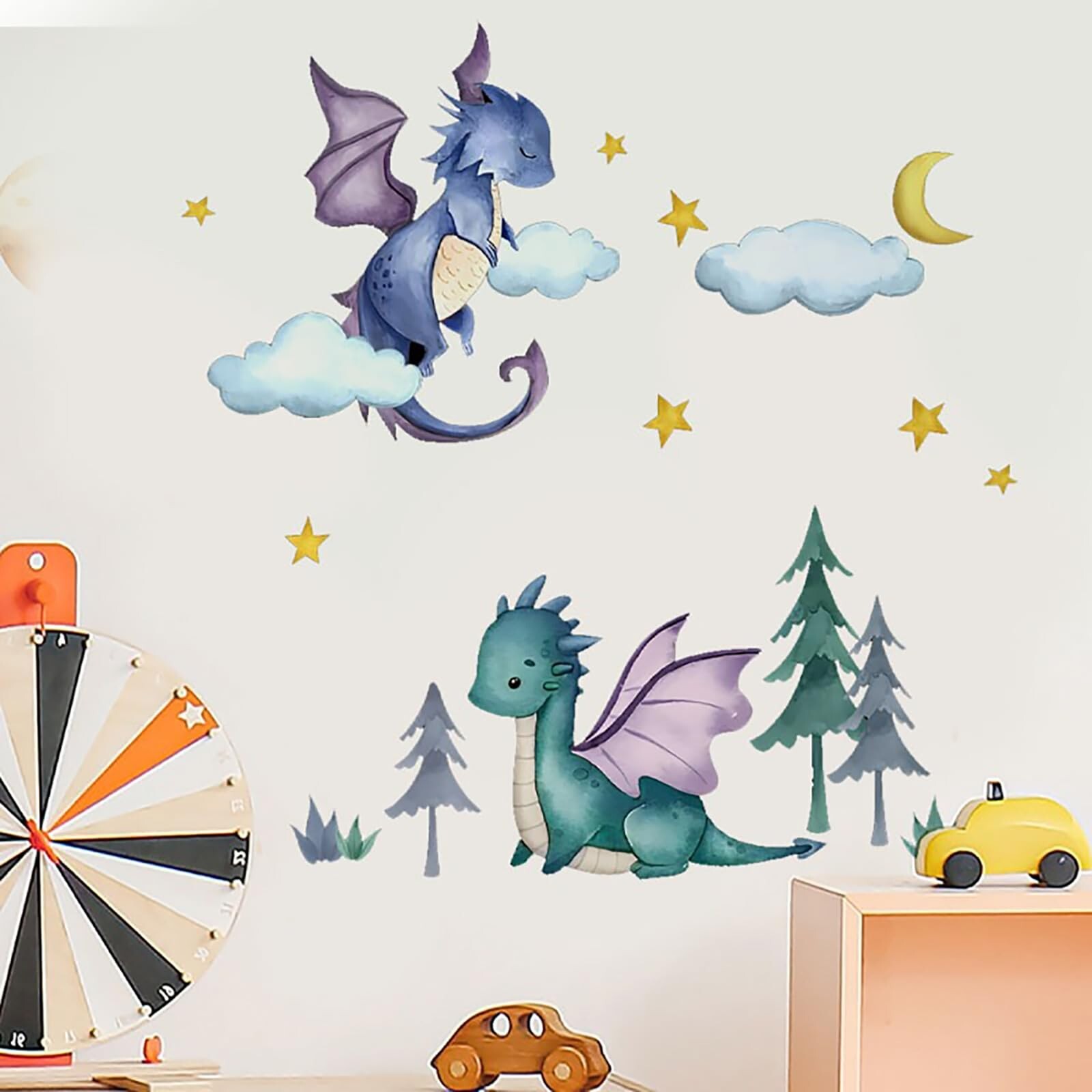 Dinosaur Wall Decals Baby Nursery Wall Decor Dino Wall Stickers Toddler Playr…