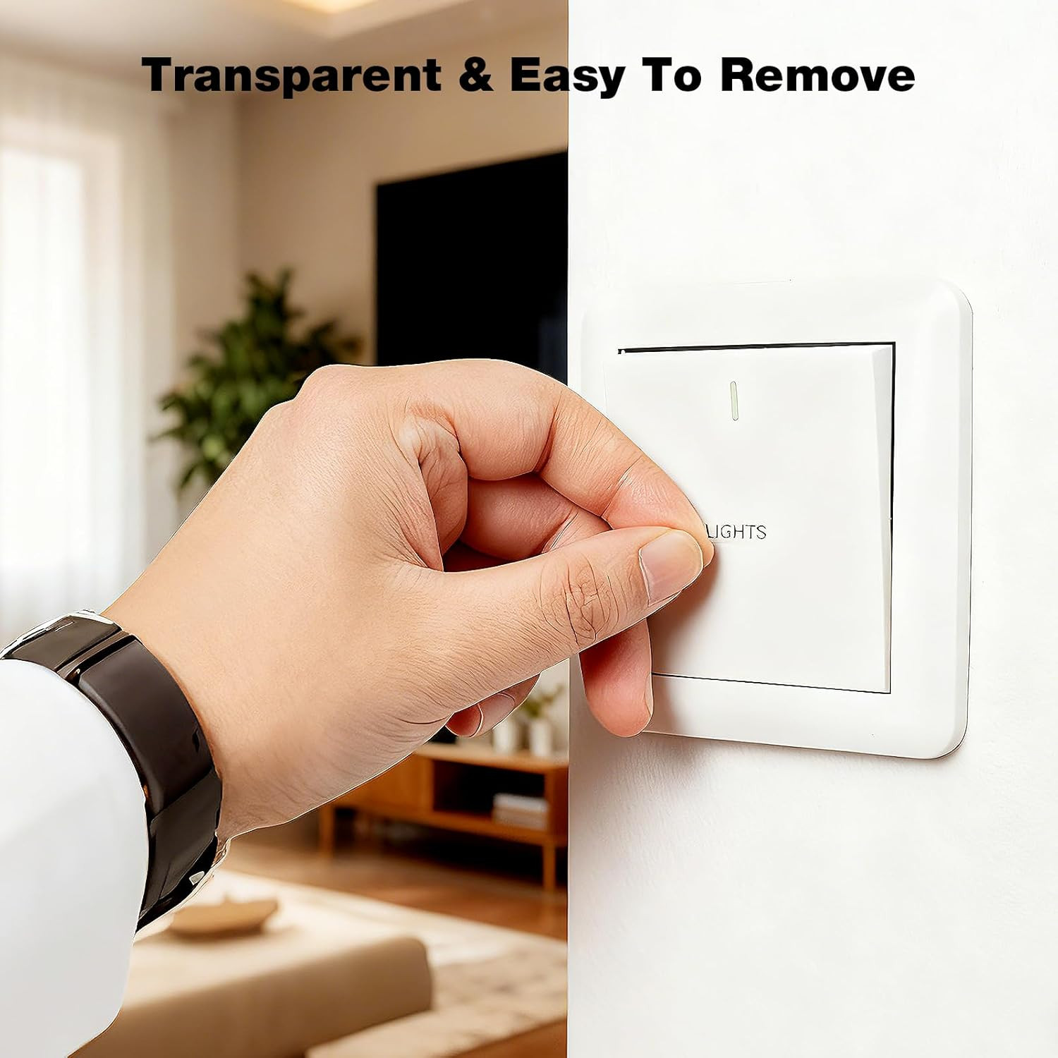 Transparent Light Switch Labels 620PCS, Waterproof Switch Stickers for Home Offi
