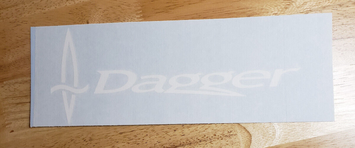 Dagger Kayak Canoe Decals Stickers Gloss White 9" (2) FAST USA