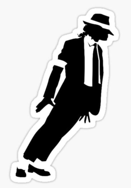Michael Jackson ~ Vinyl Sticker ~ Moonwalk ~ ~ 80s ~ King of Pop ~ Thriller MJ