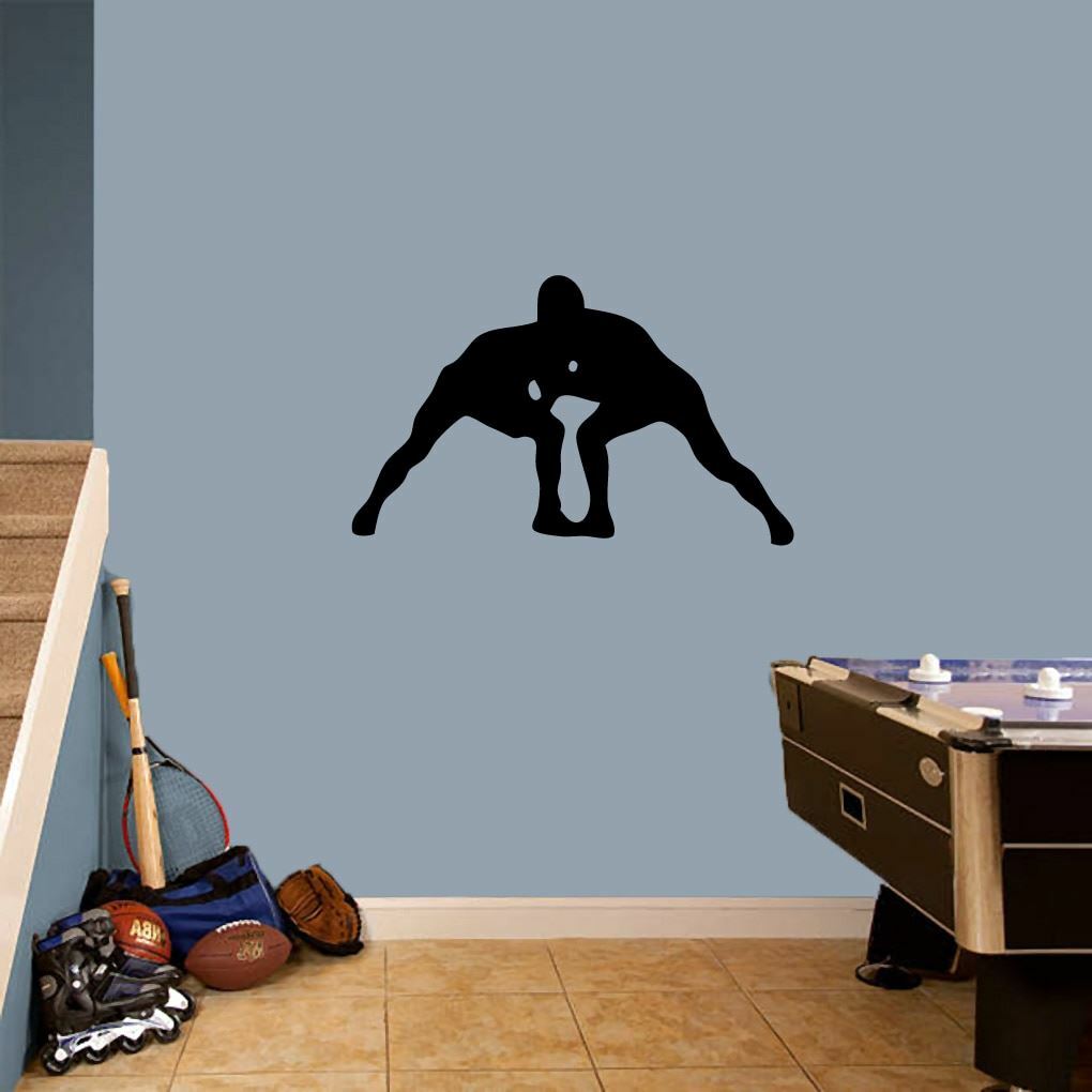 Wrestlers Wall Decal – Sports, Team, Athlete, Man Cave, Bedroom, Locker Room