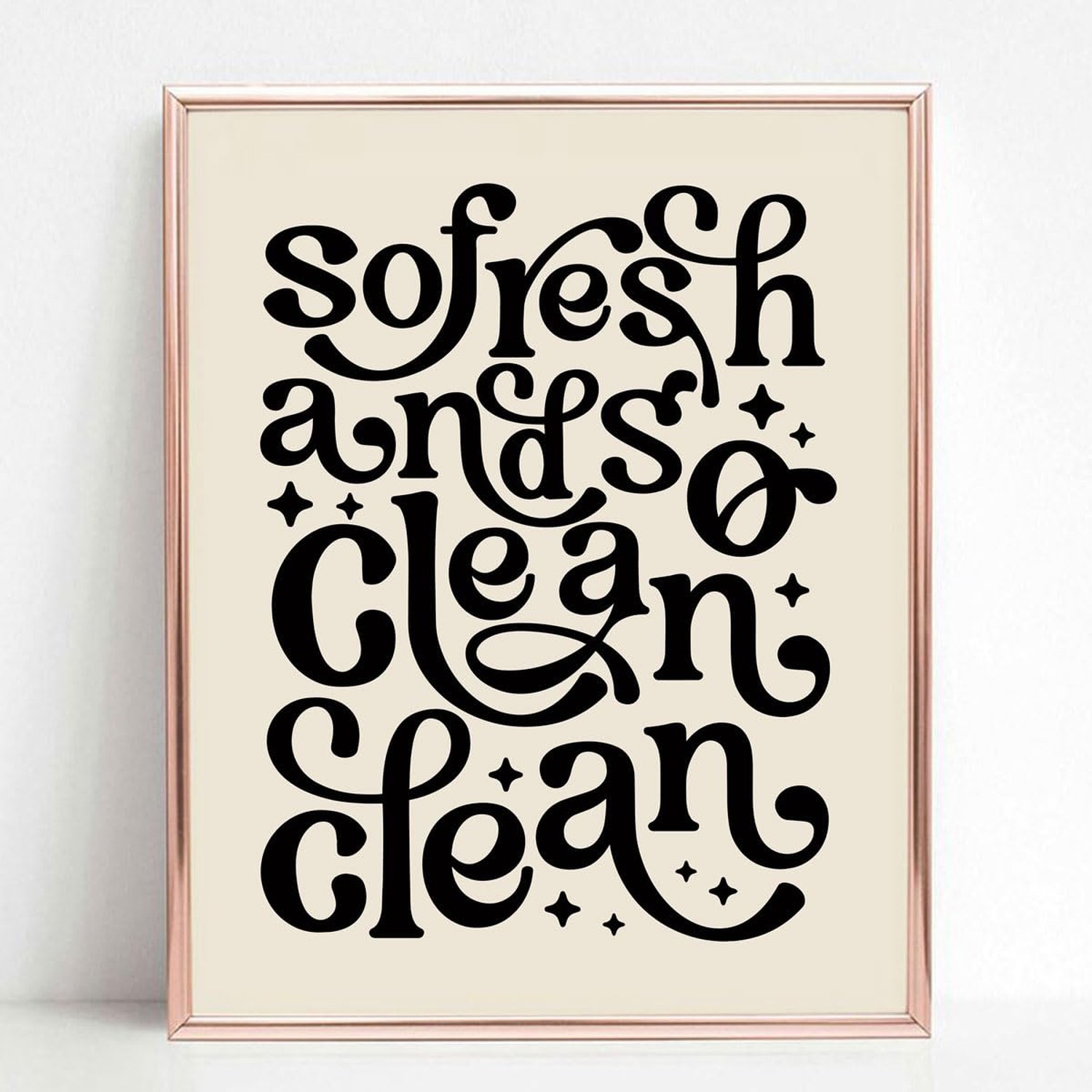 So Fresh and so Clean Clean, Bathroom Wall Decor, 70s Posters, Shelf Decor, F…