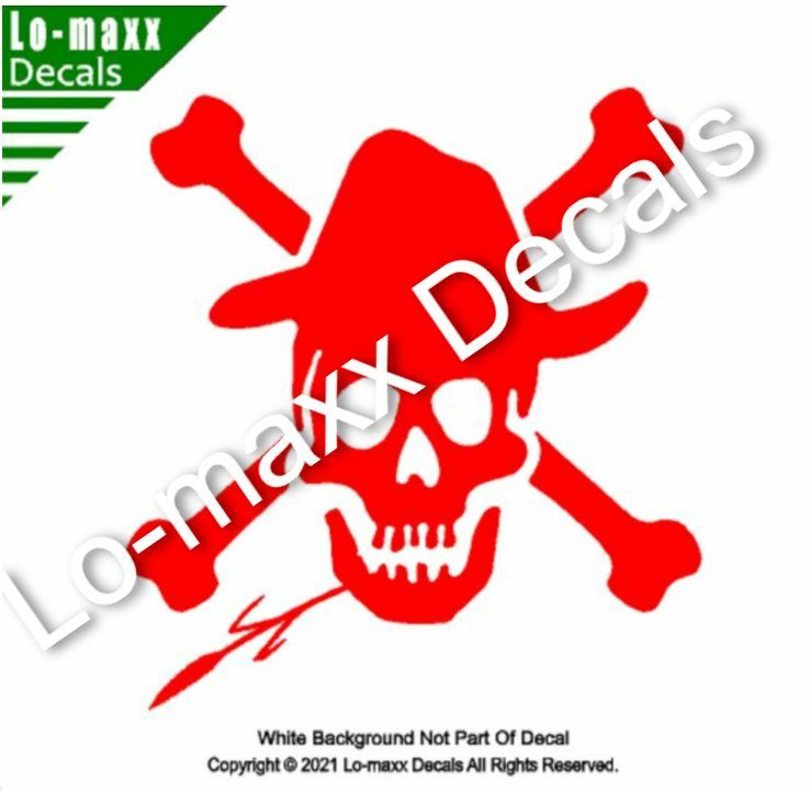 Country Boy Hillbilly Farmer Skull And Crossbones Original Die Cut Vinyl Decal