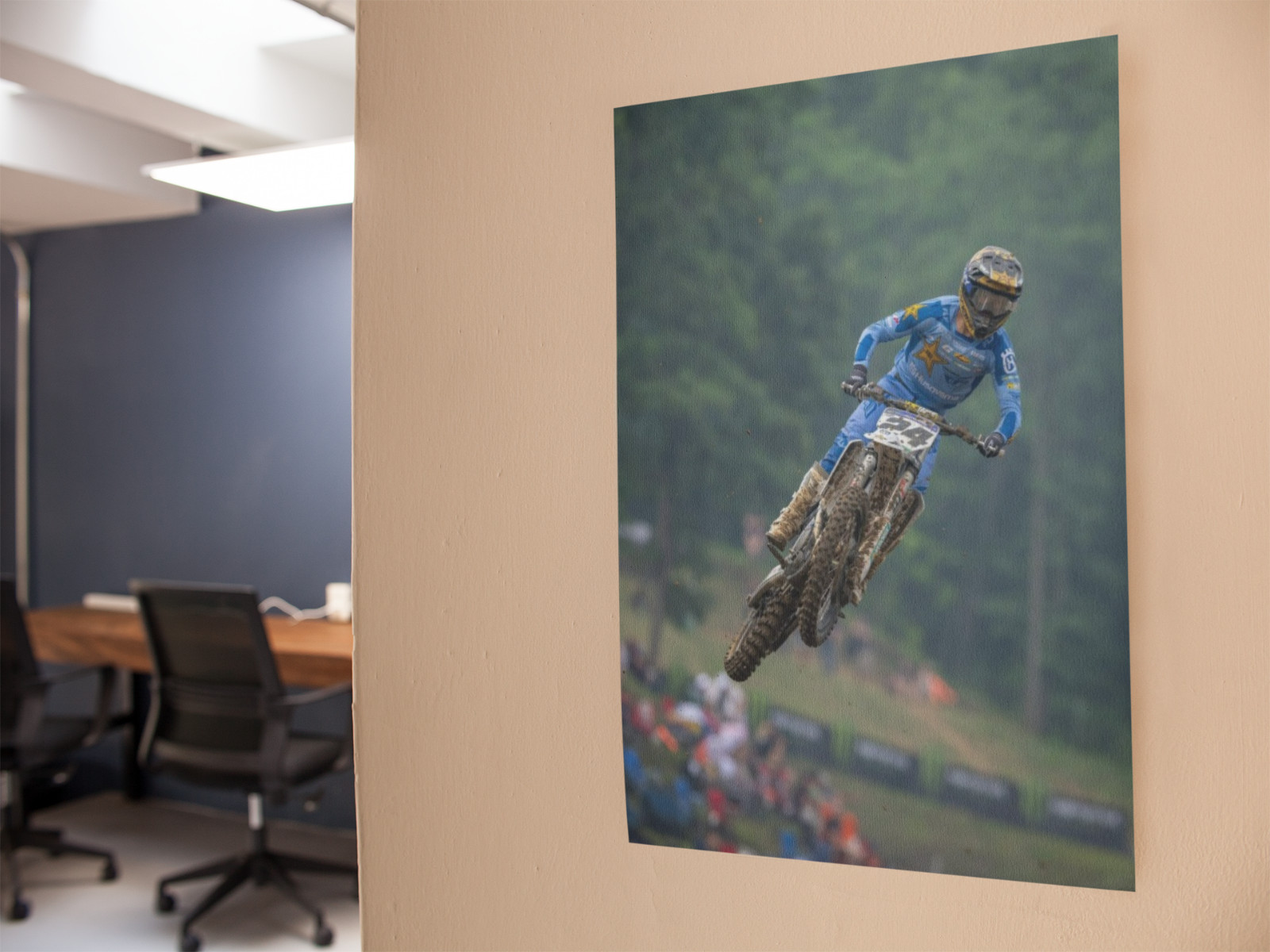 RJ HAMPSHIRE MOTOCROSS Racing Wall Vinyl Decal Poster PRINT (Removable Adhesive)