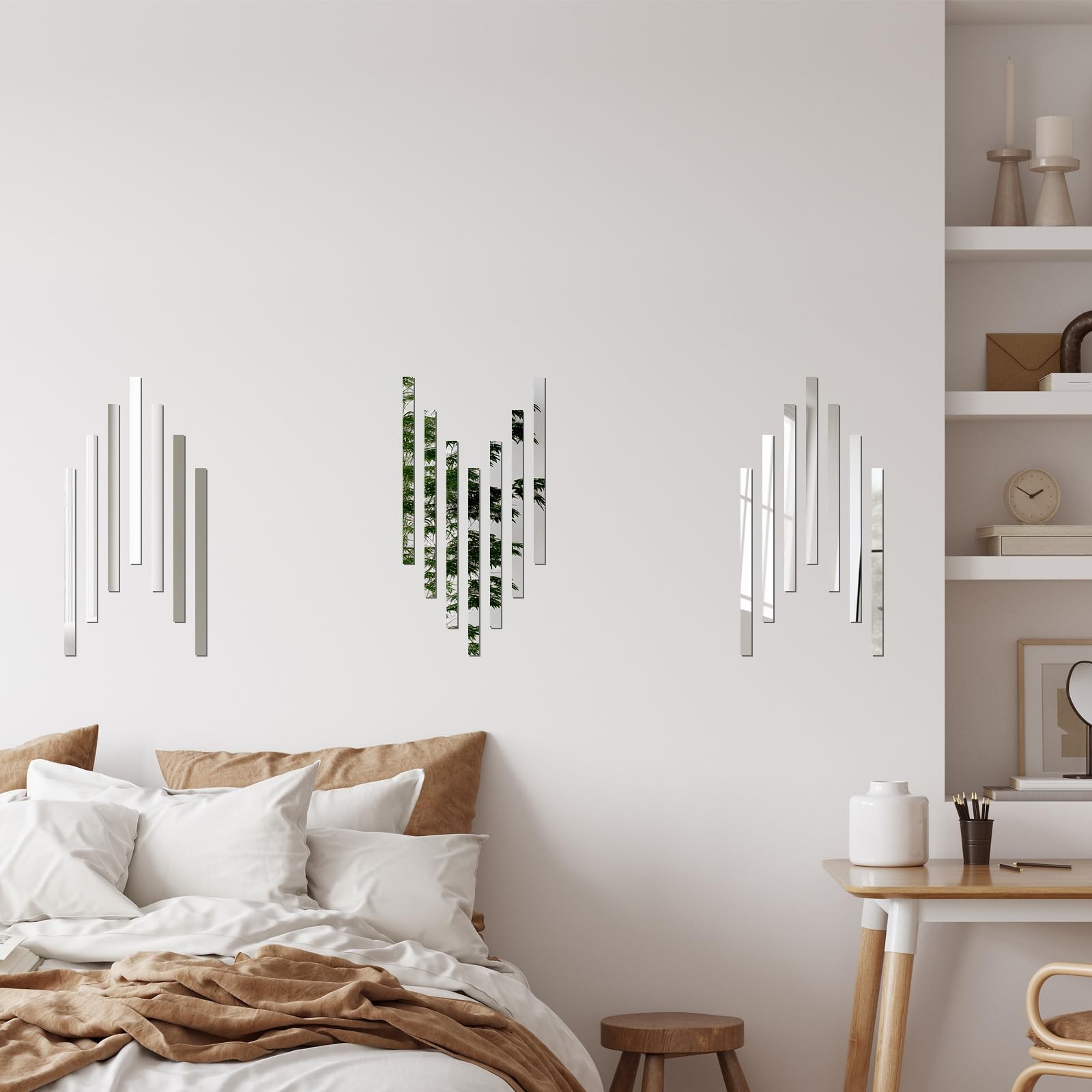 20 Pcs Acrylic Wall Sticker, Decorative Strips for Home Kitchen Bedroom Livin…