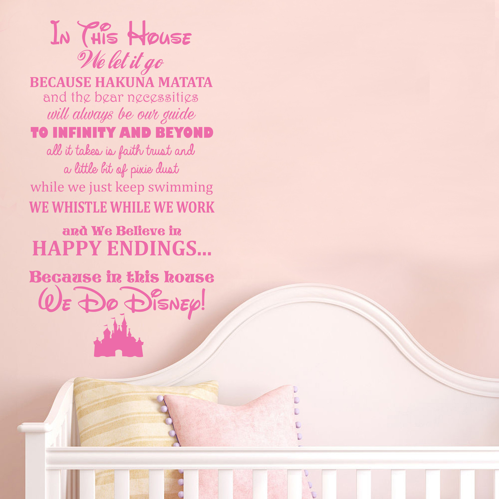 THIS HOUSE WE DO DISNEY 2 WALL STICKER – DISNEY QUOTES – CHILDREN'S TRANSFER