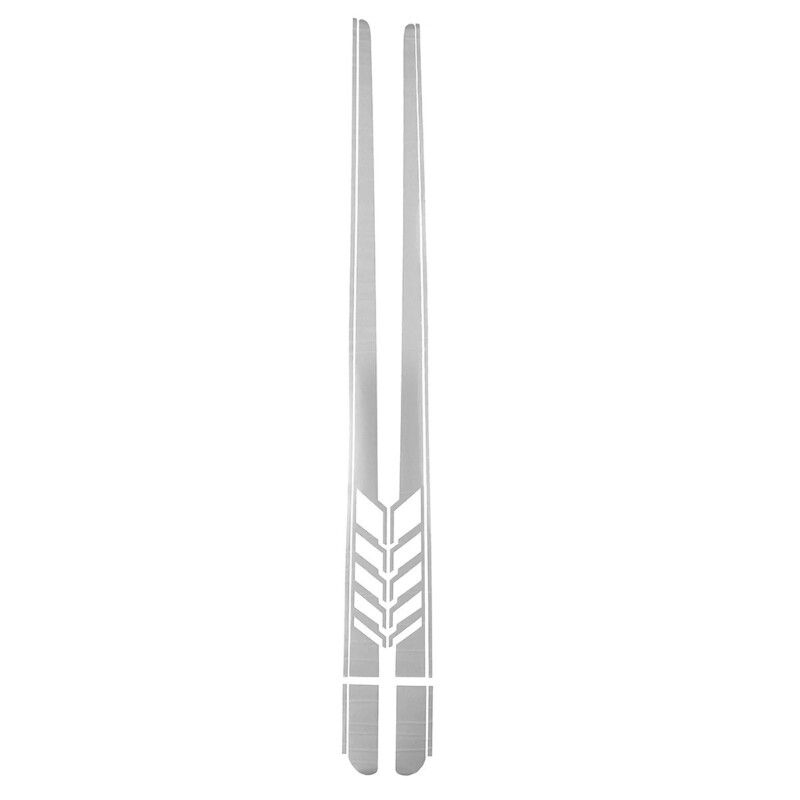 2Pcs Auto Body Decoration Stickers Universal Side Stripe Stickers Auto Accessory