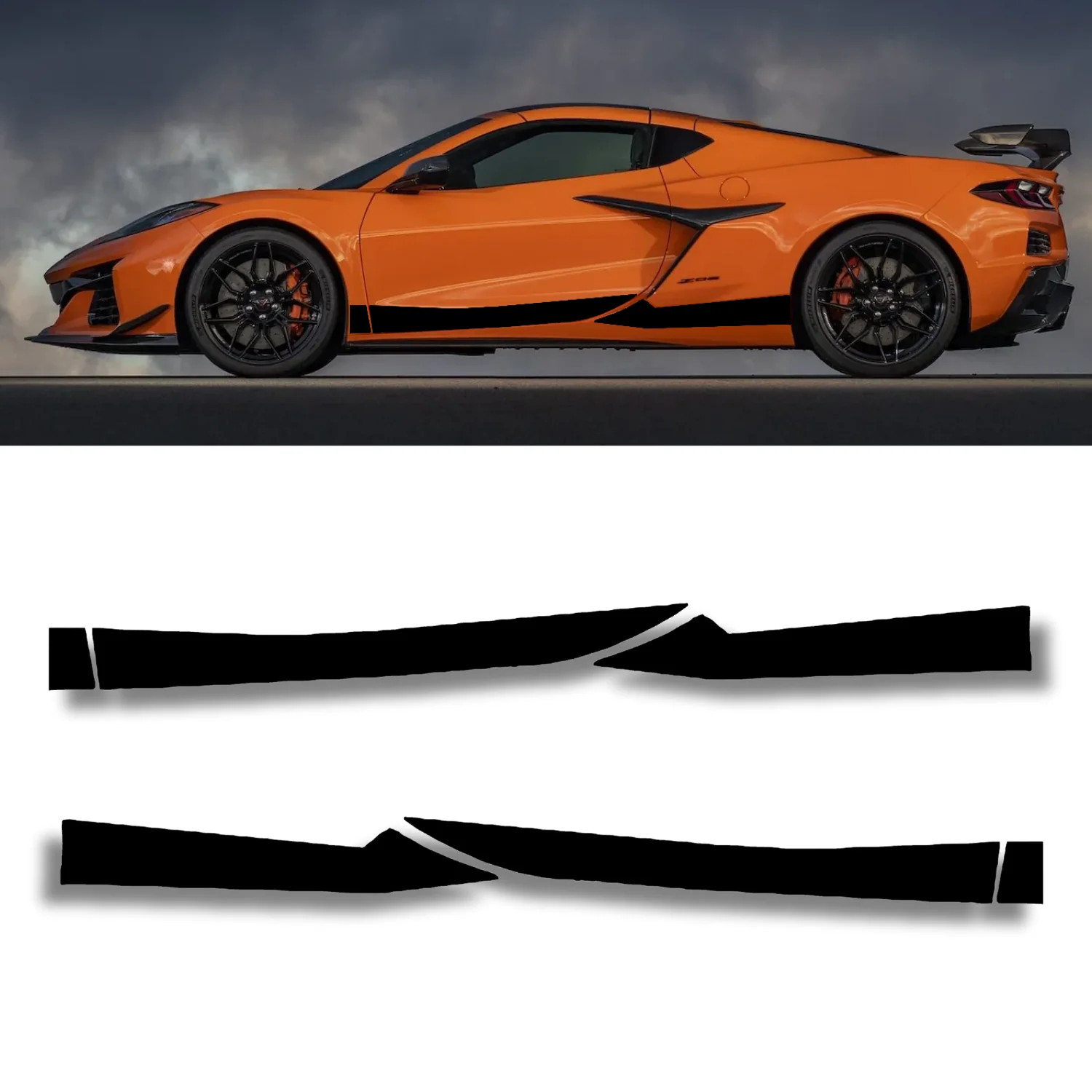 Aftermarket Chevrolet Corvette C8 Z06 Lower Stripe Set