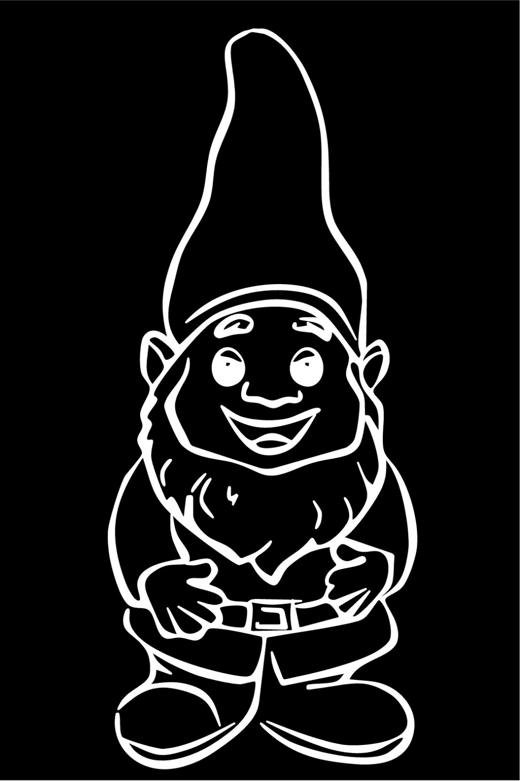 Happy Garden Gnome Decal car truck vinyl sticker graphic