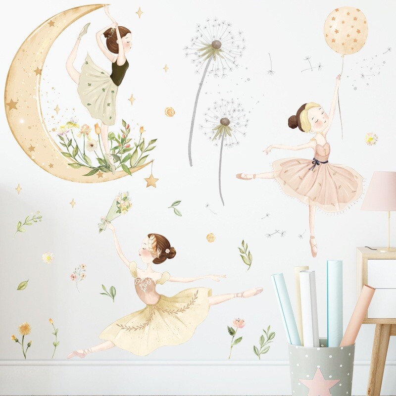 Ballerina Wall Murals For Girls Room