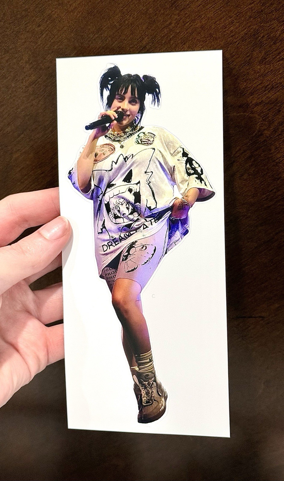 Jumbo 6 3/4” Billie Eilish Music Singer Celebrity Sticker