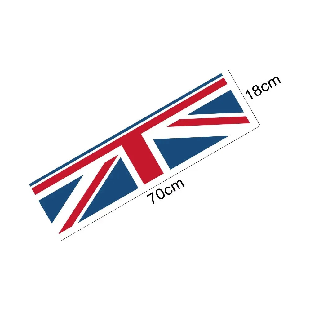 Aftermarket Union Jack Rear Trunk Decal for Mini Cooper One / JCW / S / Clubman
