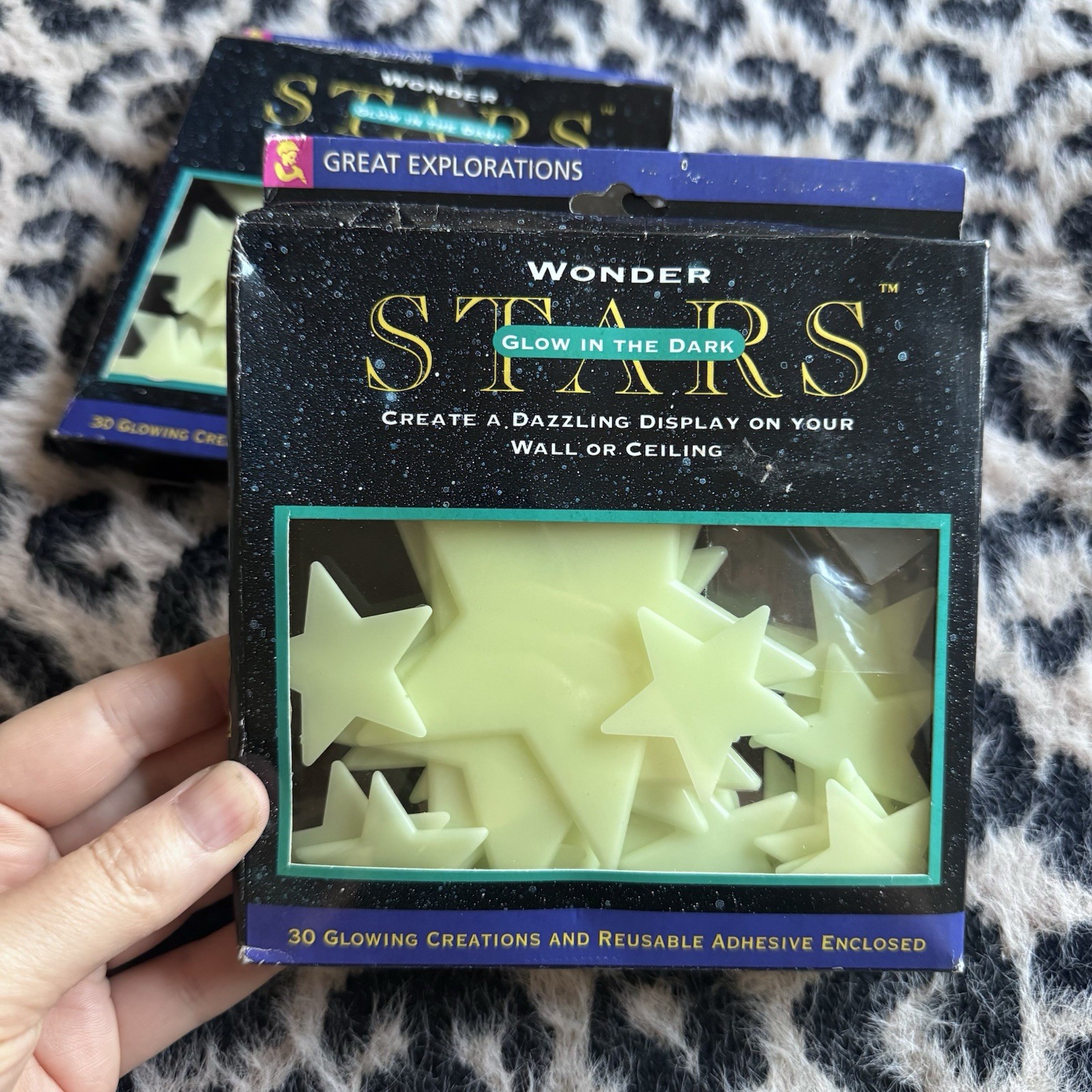 Vintage 1990s Glow In The Dark Wonder Stars – Great Explorations – 1994