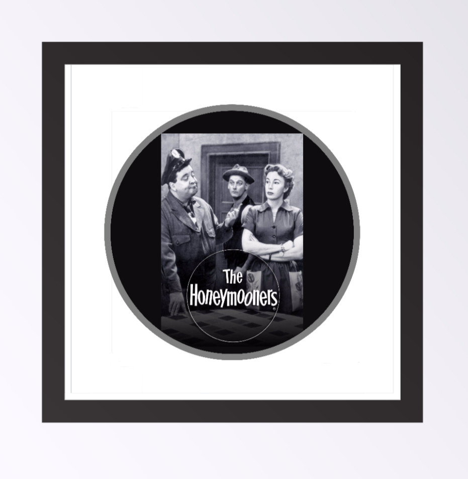 The Honeymooners B/W (Classic TV) – 4" Vinyl Decal Handmade Laptop Decor Vehicle