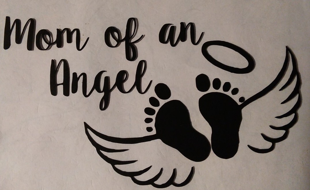 Mom Of An Angel Decal