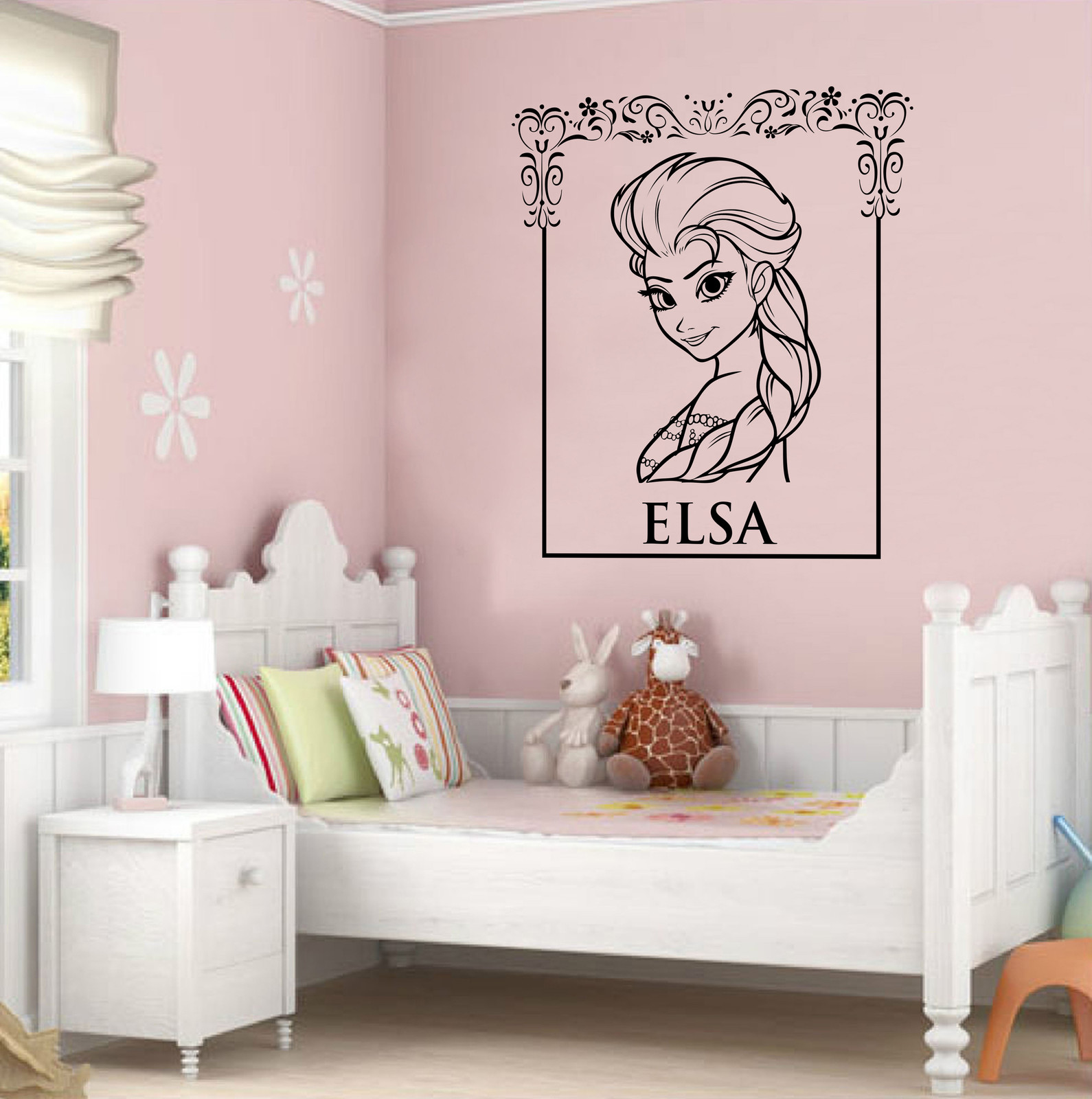 DISNEY FROZEN CHILDREN'S WALL STICKER – ELSA – VINYL MURAL DECAL TRANSFER