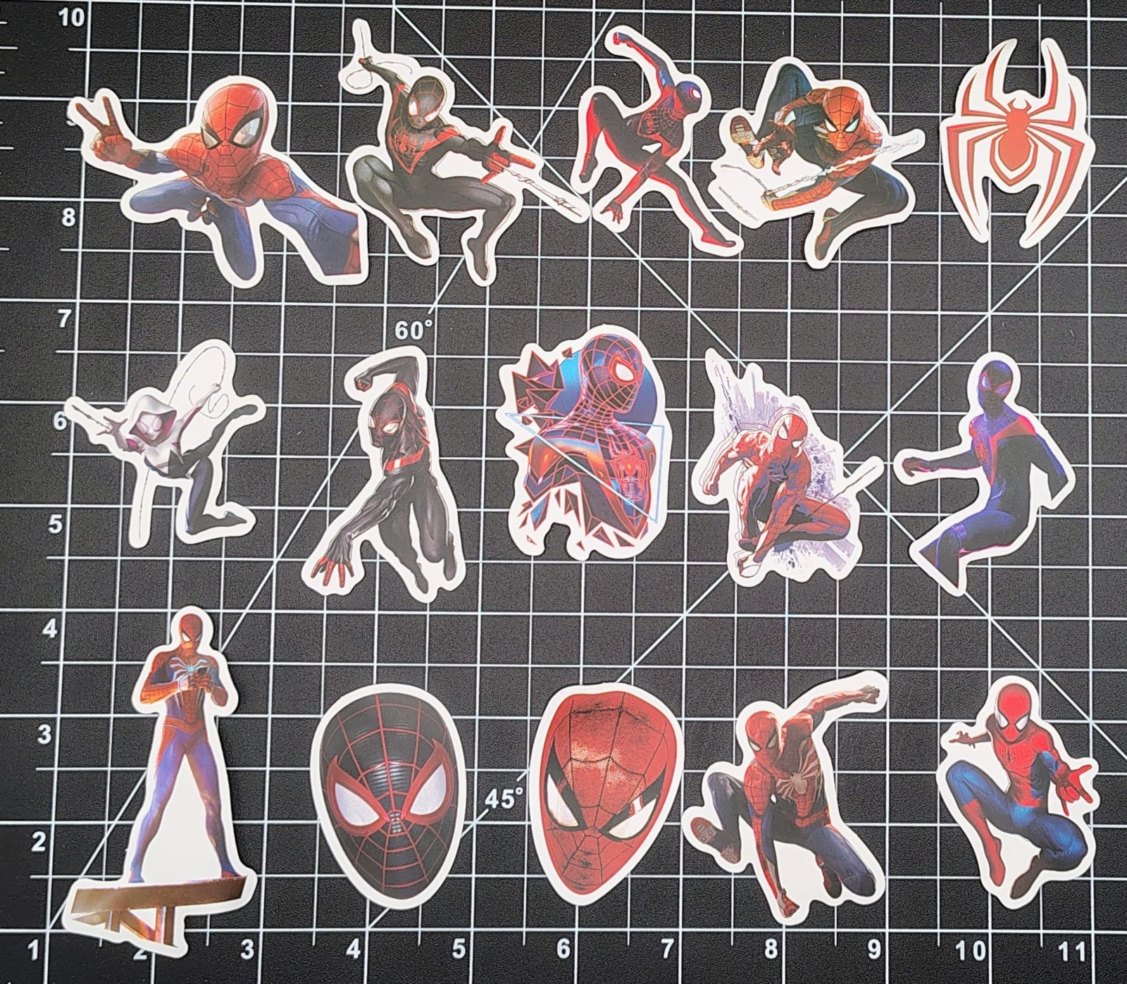 50 Pack Spider Multiverse Web Hero Stickers Vinyl Decals Superhero Laptop Lot