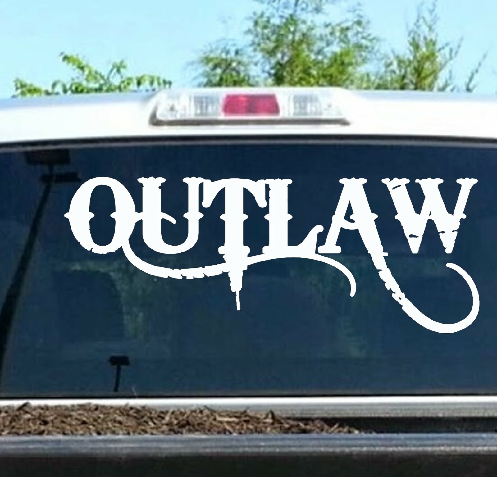 Outlaw Decal Sticker for Car Truck SUV Van Boat Western Art 26.50 Inch D1047