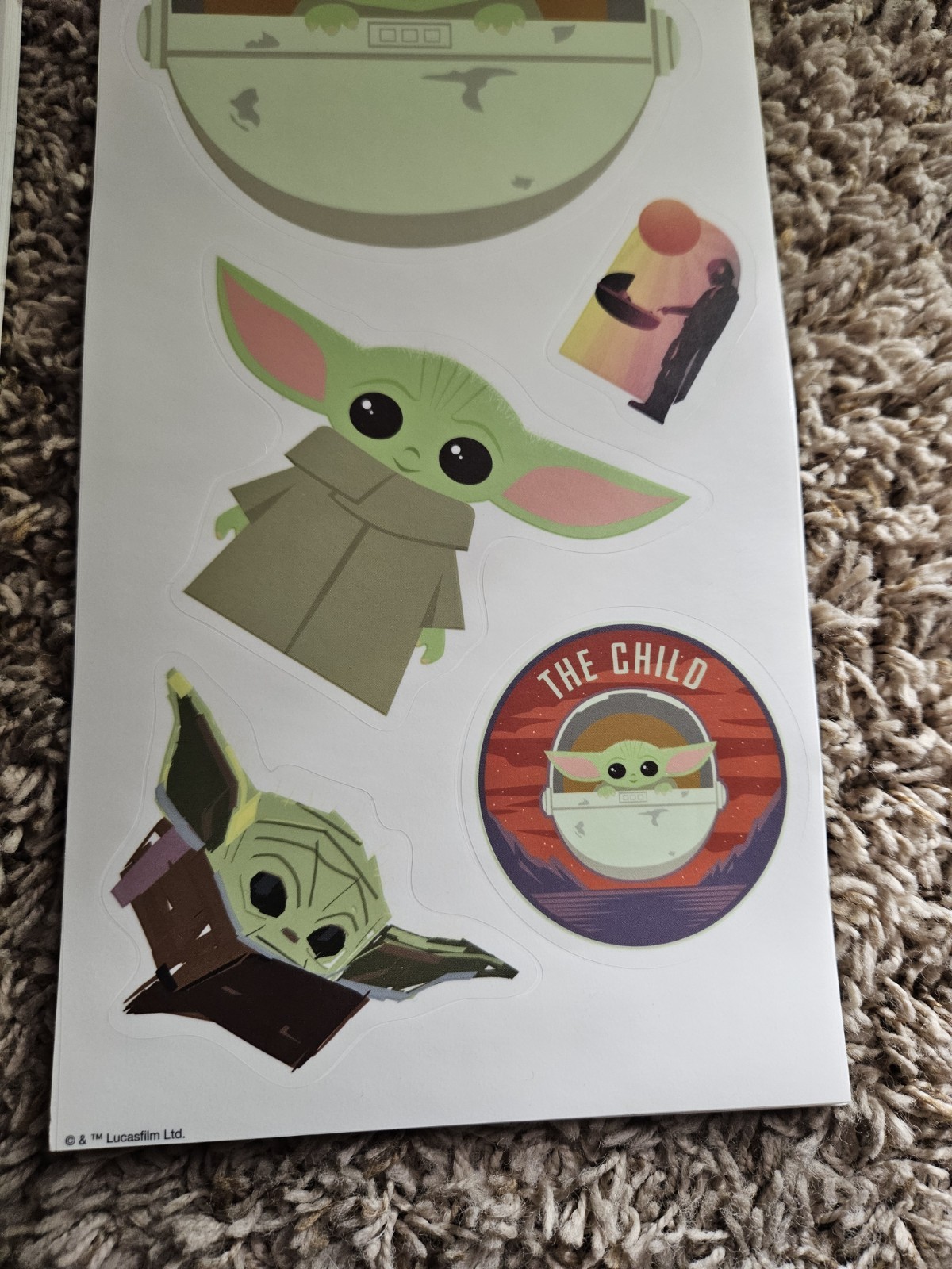 22 wall decals autocollants DISNEY STAR WARS MANDALORIAN