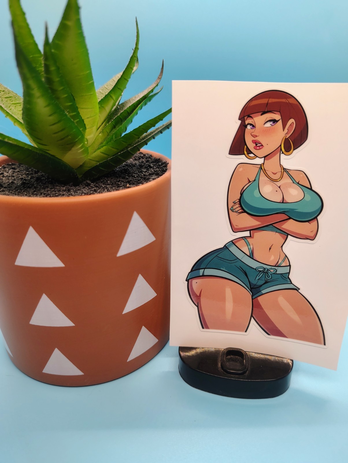 (4.5 Inches) Lewd Anime Girl (Streetwear) – Water-Resistant Vinyl Sticker