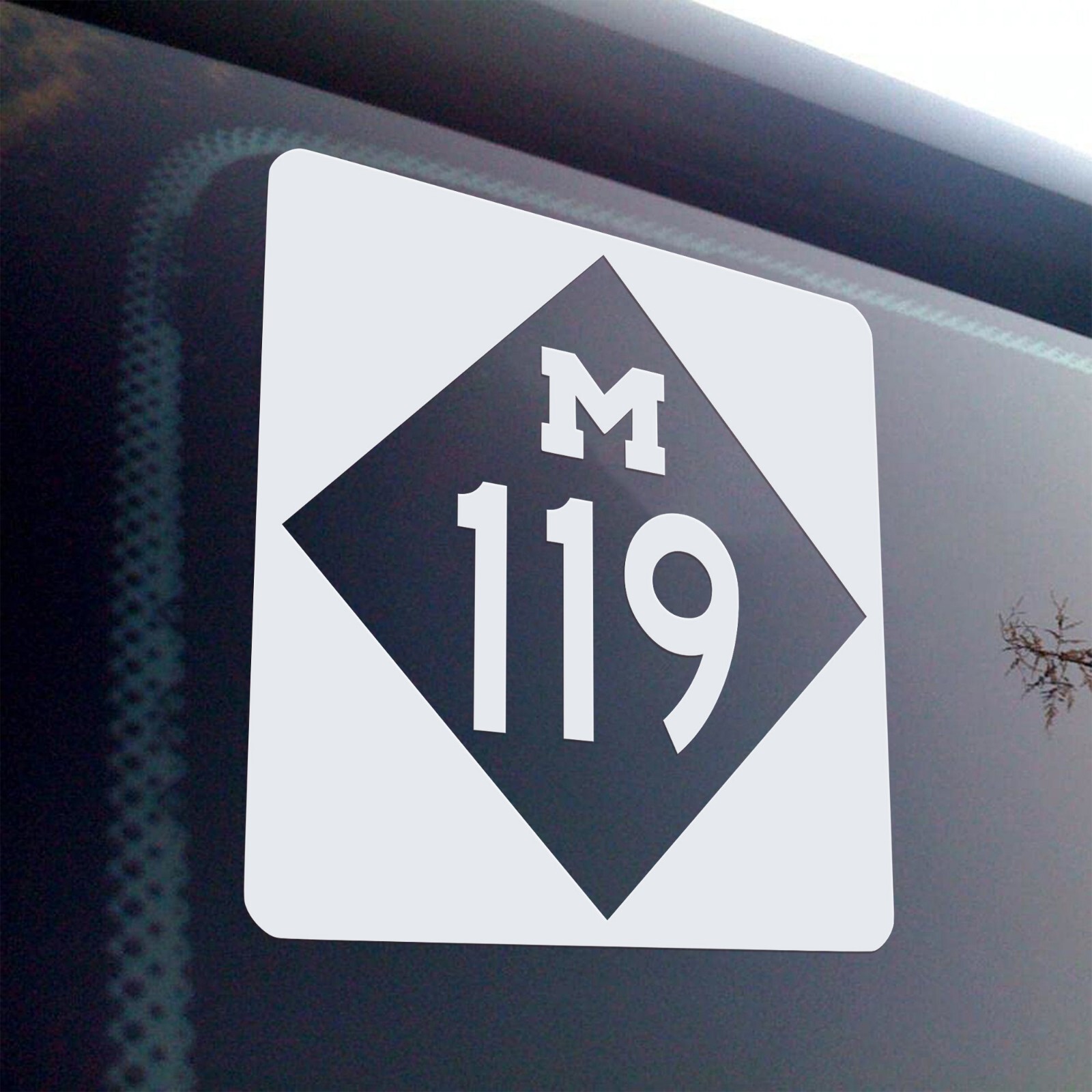 Michigan M-119 Highway Sign Decal – Scenic Route Vinyl Sticker – Custom Sizes